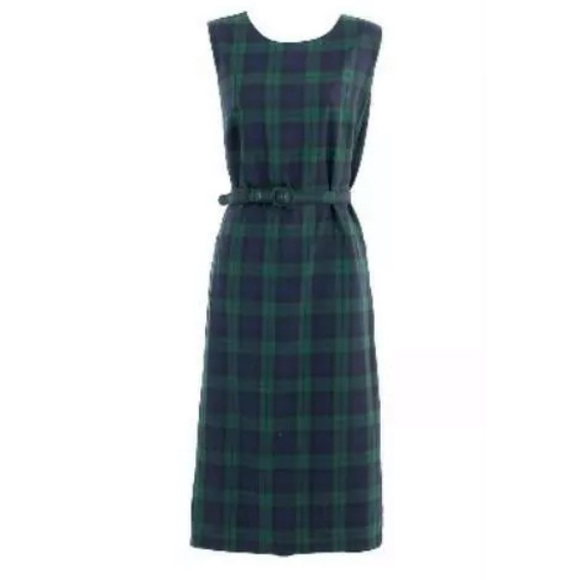 J Crew Belted Blackwatch Plaid Sheath Dress NEW - Picture 2 of 7
